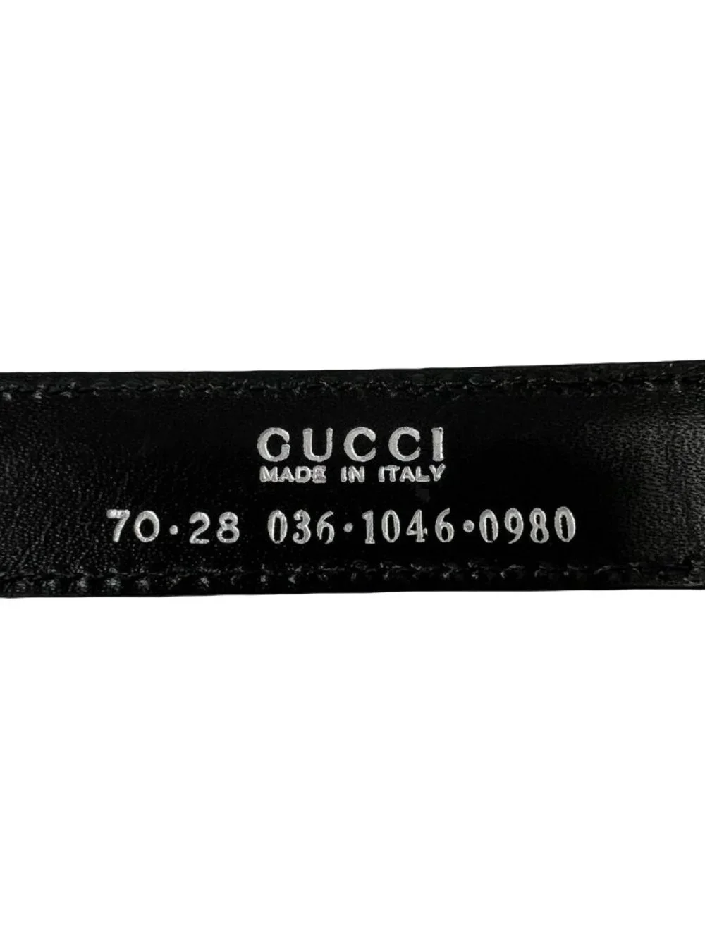 Gucci Interlocking Leather Belt Black